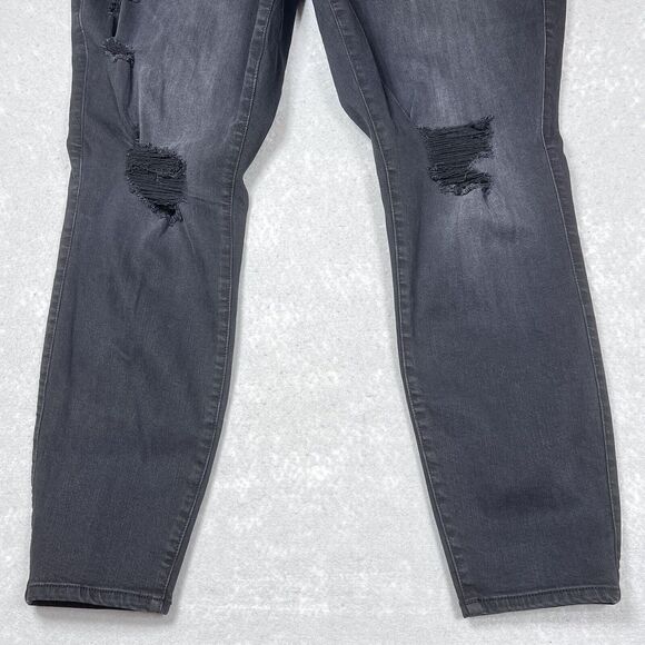Torrid Jegging Jeans Womens Plus 22 Denim Stretch 28” Inseam Distressed Pockets - Picture 5 of 13